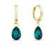 Boucles d'oreilles pendants argent doré et cristal Spark - G0508EM