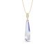 Collier argent doré et cristal Spark - G0514AB