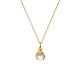 Collier argent doré et perles Jourdan - AJF170223N