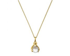 Collier argent doré et perles Jourdan - AJF170223N