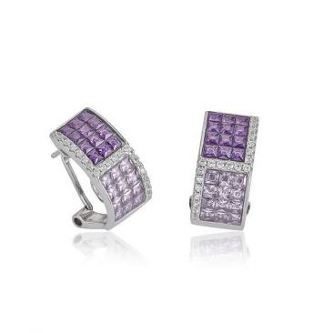Boucles d'oreilles argent oxydes LINEARGENT - 19447-A