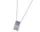 Collier argent et oxydes LINEARGENT - 19447-PE