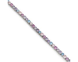 Bracelet argent oxydes LINEARGENT - 19455-P