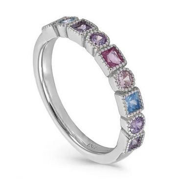 Bague argent et oxydes LINEARGENT - 19455-R