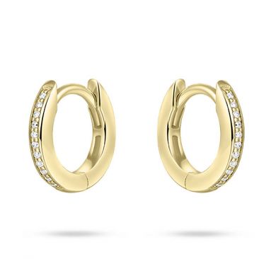 Boucles d'oreilles créoles argent doré Auro - KCD2/12Y