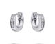 Boucles d'oreilles créoles argent et oxydes Auro - KCD3/12