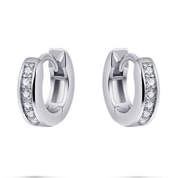 Boucles d'oreilles créoles argent et oxydes Auro - KCD3/12