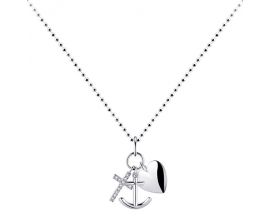 Collier argent Amour, foi, espérance Auro - N1063