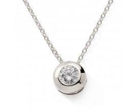 Collier or oxyde serti clos Stepec - BPTBSgris