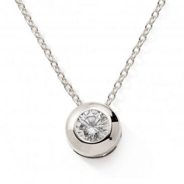 Collier or oxyde serti clos Stepec - BPTBSgris