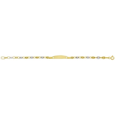 Bracelet gourmette identité bébé or Stepec - aISIBJ