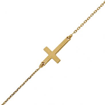 18K BRAC MOTIF CROIX TOUT OR RI A 14CM