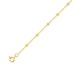 Collier or maille forçat avec boules - 9K573.3
