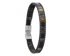 Bracelet acier & perles Jourdan - JH250018B