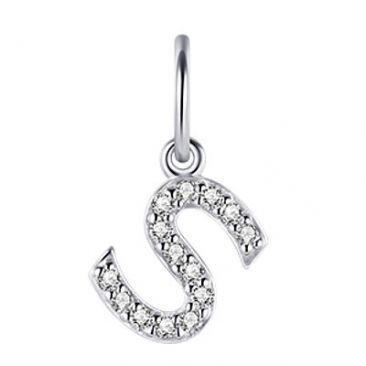 Pendentif S argent oxydes Stepec - P1080/S