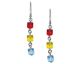 Boucles d'oreilles dormeuses argent Indicolite - DOCUBEMULTI
