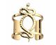 Bracelet manchette Les Georgettes - Serpent Précieuses finition or 40 mm