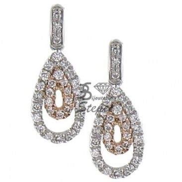Boucles d'oreilles pendants or & diamant(s) Pfertzel - 8170359