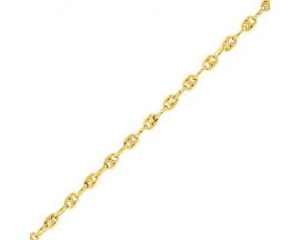 Bracelet or maille grains de café - 610001.1