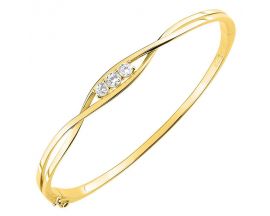 Bracelet rigide plaqué or - BSBJ42Z