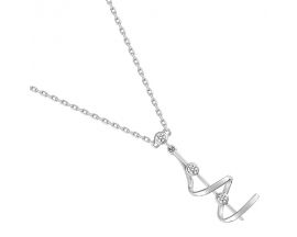 Collier empierré argent - ASCE66Z40
