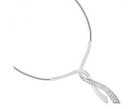 Collier empierré argent - ASCH34Z40
