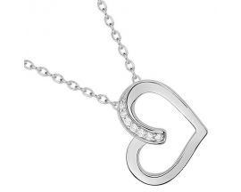 Collier empierré argent - ASCL79Z40