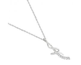 Collier empierré argent - ASCX97Z40