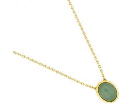 Collier plaqué or aventurine - 132570