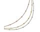 Collier argent Valenzi Bijoux - FA4496-C RH+RO+YEL