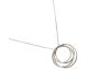 Collier argent et oxydes LINEARGENT - 19397-PE