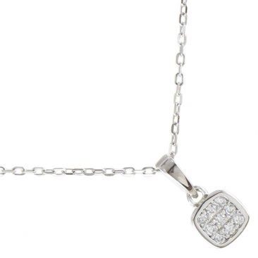 Collier argent et oxydes LINEARGENT - 16336-PE