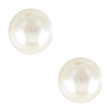 Boucles d'oreilles boutons argent perles Stepec - BAE70
