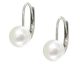 Boucles d'oreilles dormeuses argent perles Stepec - BADE60