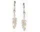 Boucles d'oreilles pendants plumes argent Auro - C42042/BO