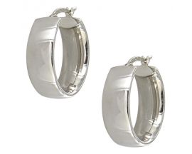 Boucles d'oreilles créoles argent Stepec - C42099/BO AG