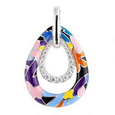 Pendentif argent et oxydes Una Storia - BQ14013