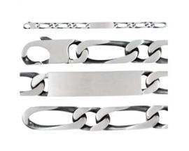Bracelet gourmette identité argent - 84113001210