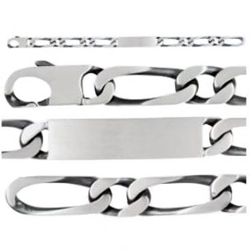 Bracelet gourmette identité argent - 84113001210