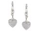 Boucles d'oreilles brisures argent coeur oxydes Auro - C41364/BO AG