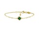 Bracelet argent doré malachite et oxydes Charles Garnier - AGF170233B