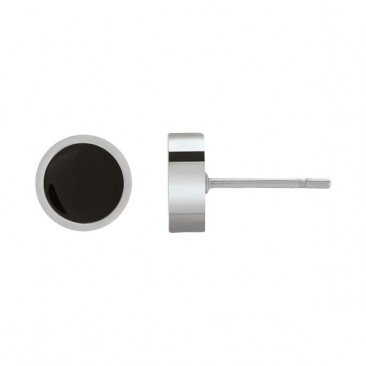 Boucles d'oreilles boutons acier Jourdan - JH200005E