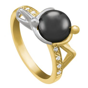 Bague argent doré hématite & oxydes Jourdan - AJF170244R