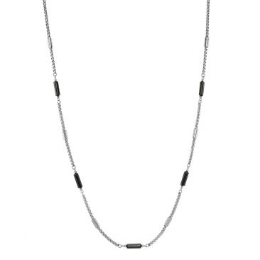 Collier acier et agate Jourdan - JH250096N