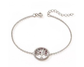 Bracelet arbre de vie argent et oxydes - cJBPB