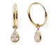 Boucles d'oreilles créoles or et oxydes Stepec - nBBEBP