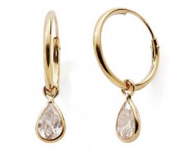 Boucles d'oreilles créoles or et oxydes Stepec - nBBEBP