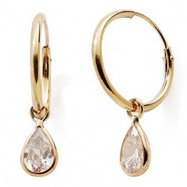 Boucles d'oreilles créoles or et oxydes Stepec - nBBEBP