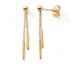Boucles d'oreilles pendants or - BIPII