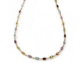 Collier or pierres fines Stepec - BBOXU